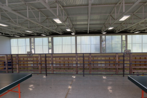 LED reflektorji v telovadnici OŠ Košana